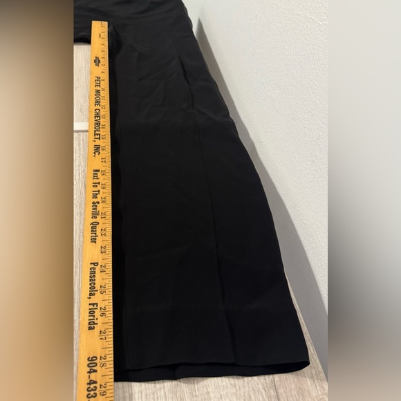 Armani Collezioni Silk Blend Wide Leg Pants Side Zip Light Weight Dressy Size 8 - Picture 5 of 9